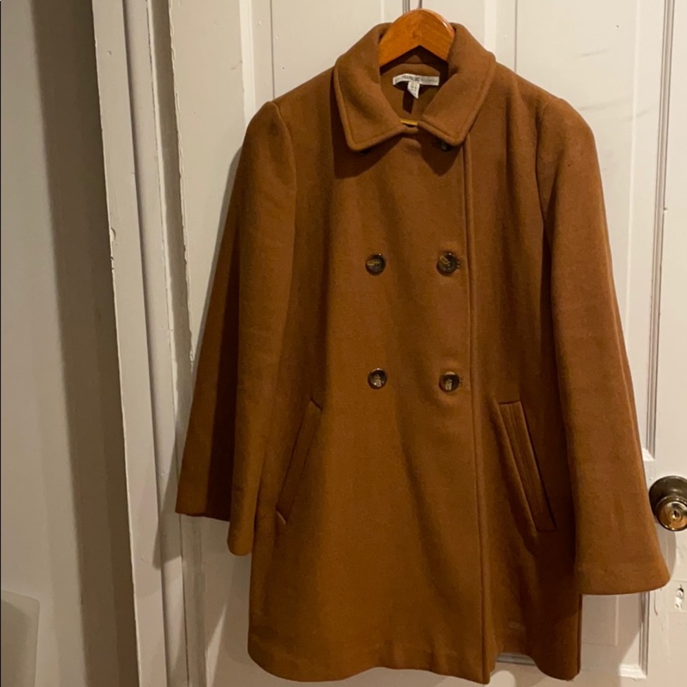 Zara Trafaluc Outerwear Wool Blend Peacoat